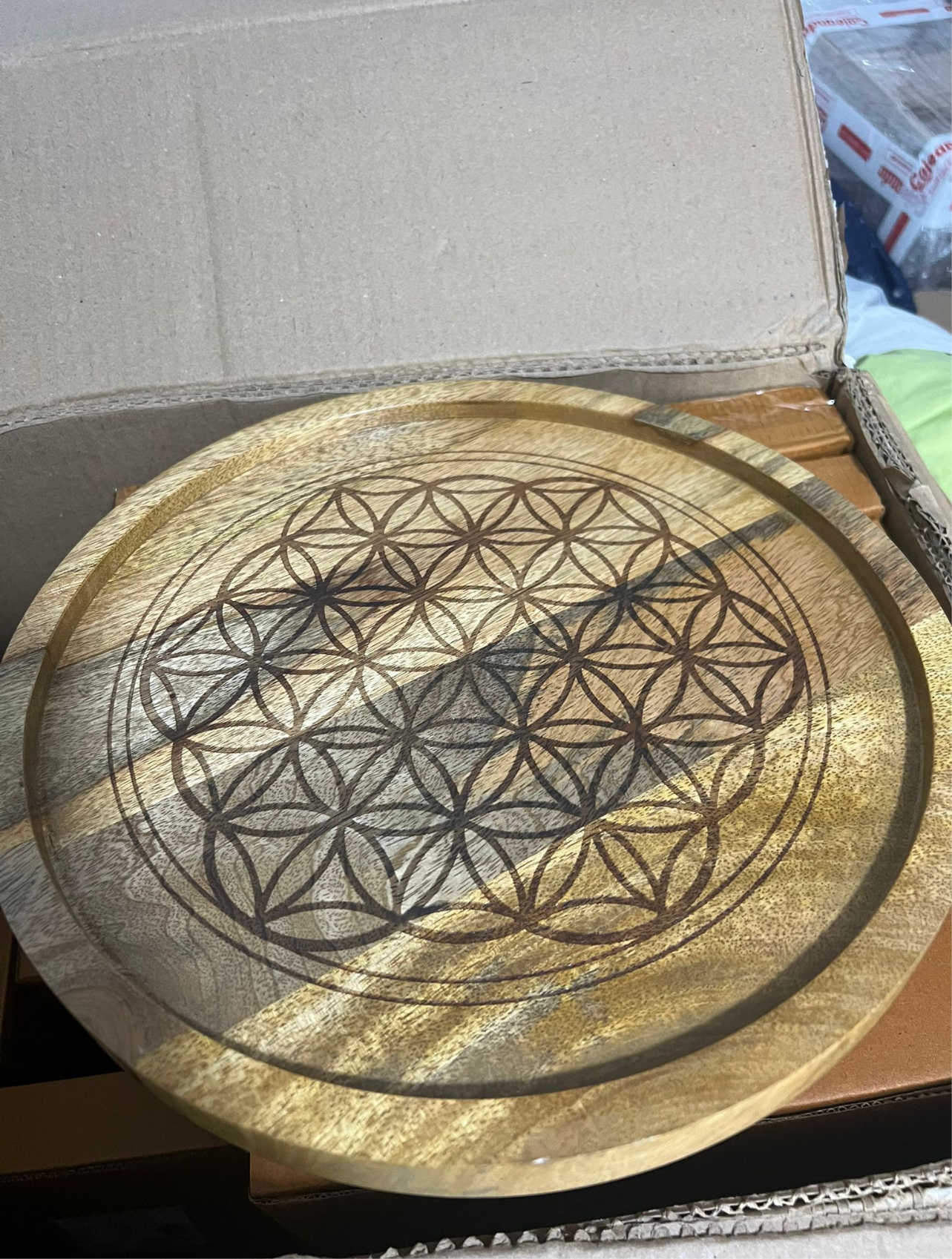 Bandeja de Consagración 30 cm – Flor de la Vida