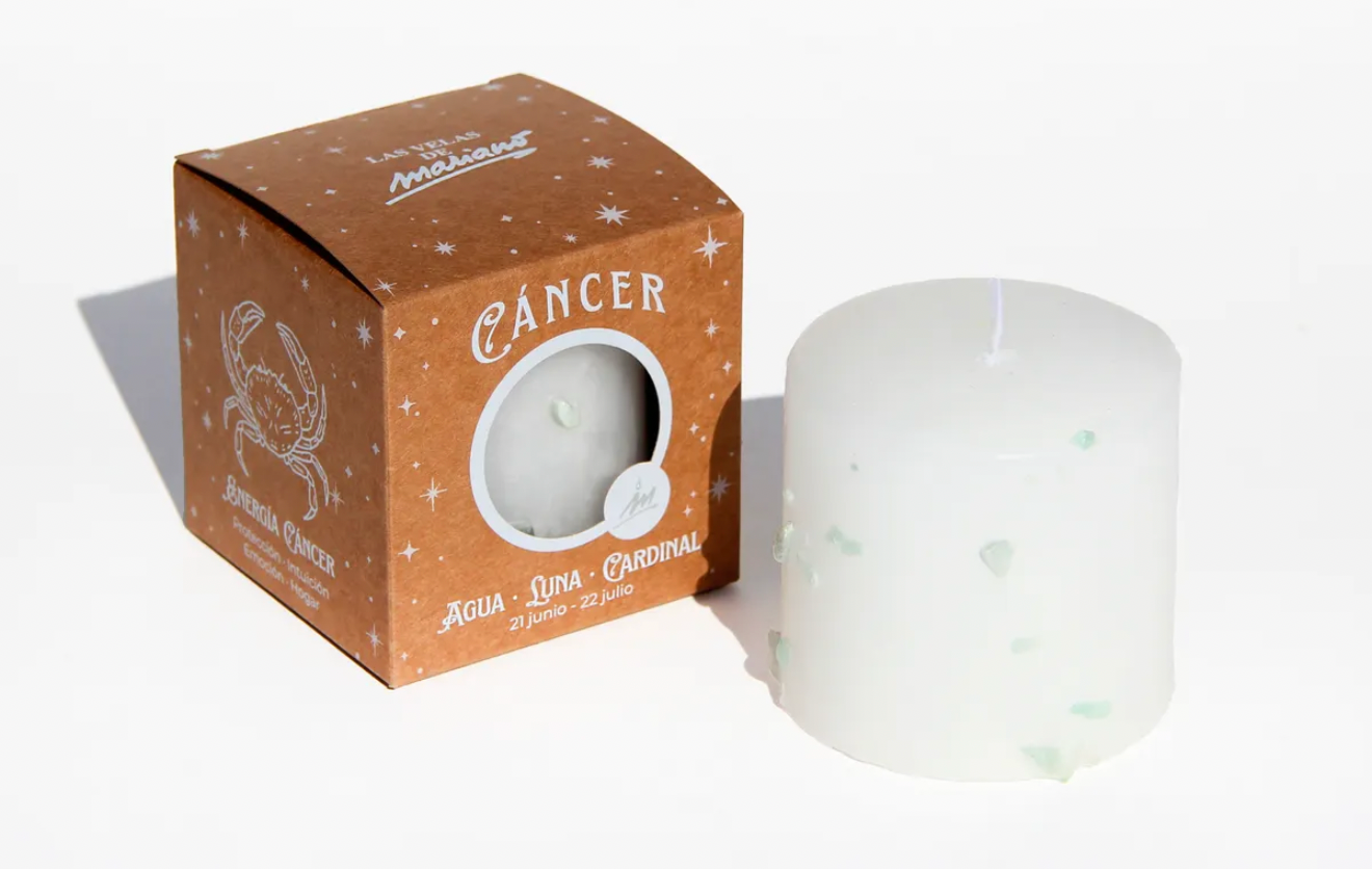 Vela Zodiaco Cáncer ♋ – Intuición, Protección y Hogar