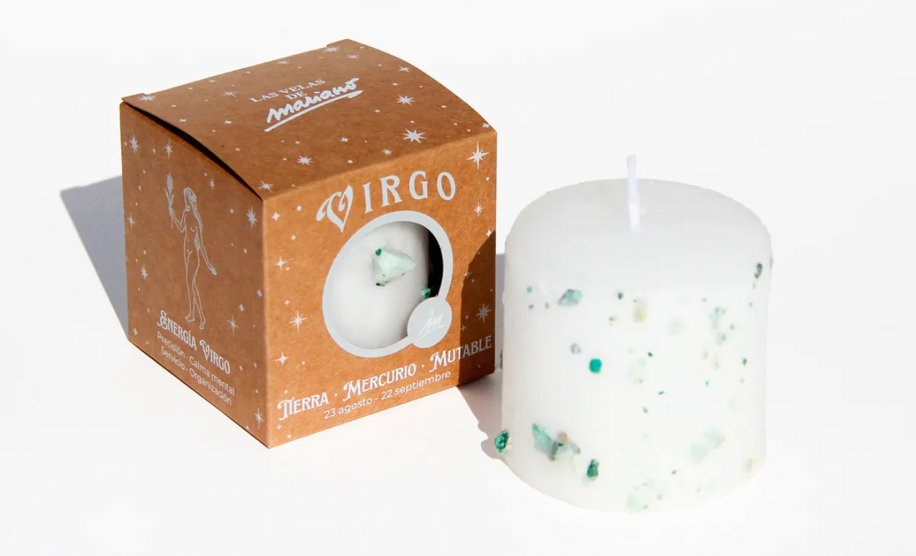 Vela Zodiaco Virgo ♍ – Orden, Claridad y Sanación Energética