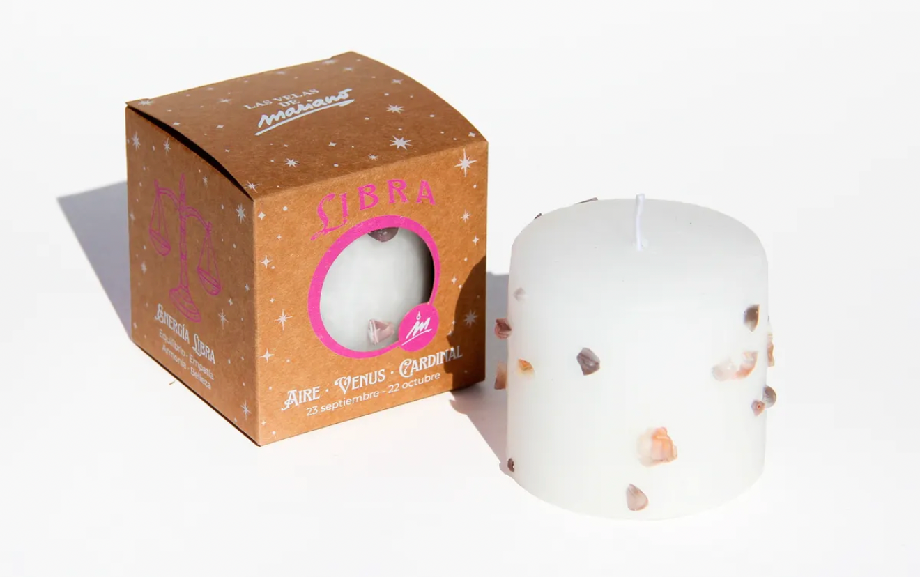 Vela Zodiaco Libra ♎ – Equilibrio, Amor y Belleza Interior