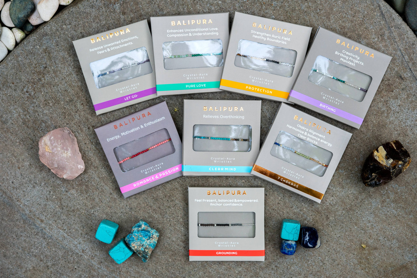 BALIPURA – PULSERA DE CRISTALES DE 7 CHAKRAS | ALINEACIÓN Y EQUILIBRIO ENERGÉTICO