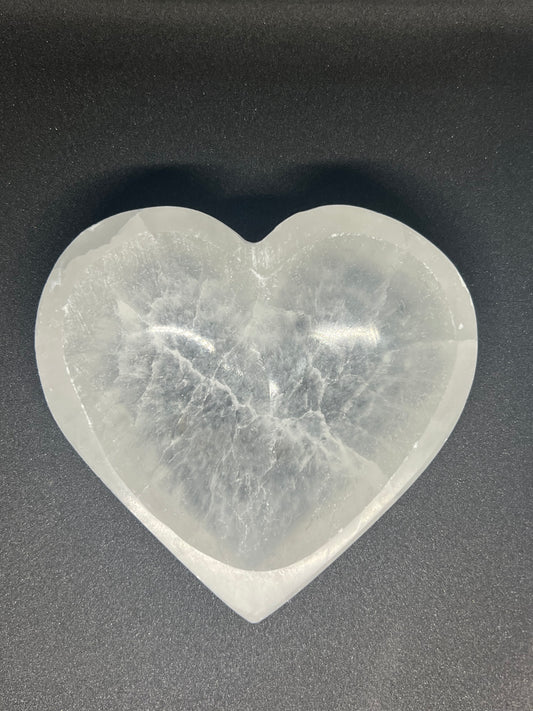 Cuenco Corazón Selenita Grande