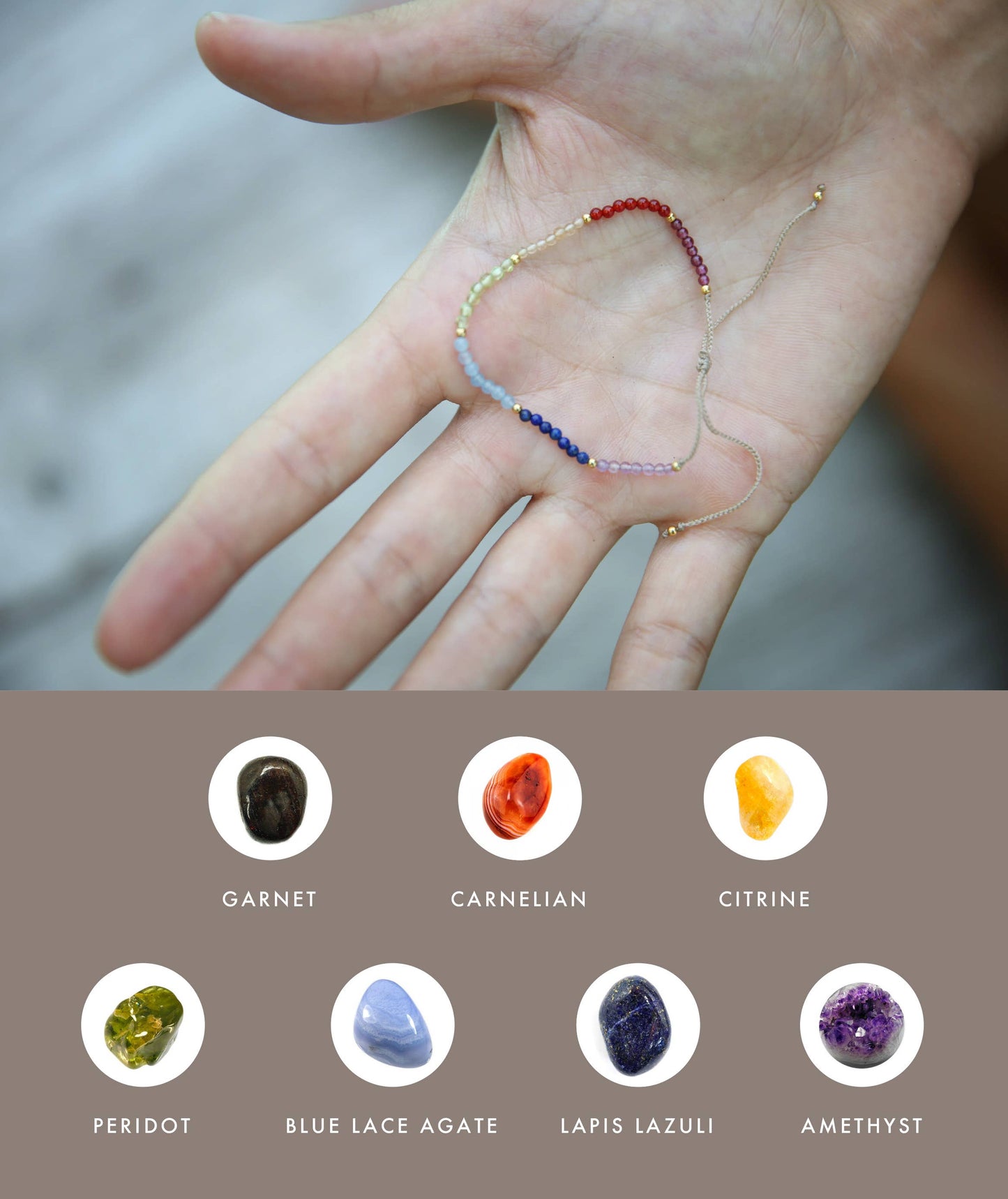 BALIPURA – PULSERA DE CRISTALES DE 7 CHAKRAS | ALINEACIÓN Y EQUILIBRIO ENERGÉTICO