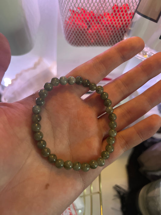 Pulsera de Labradorita Natural 6mm 🌌✨
