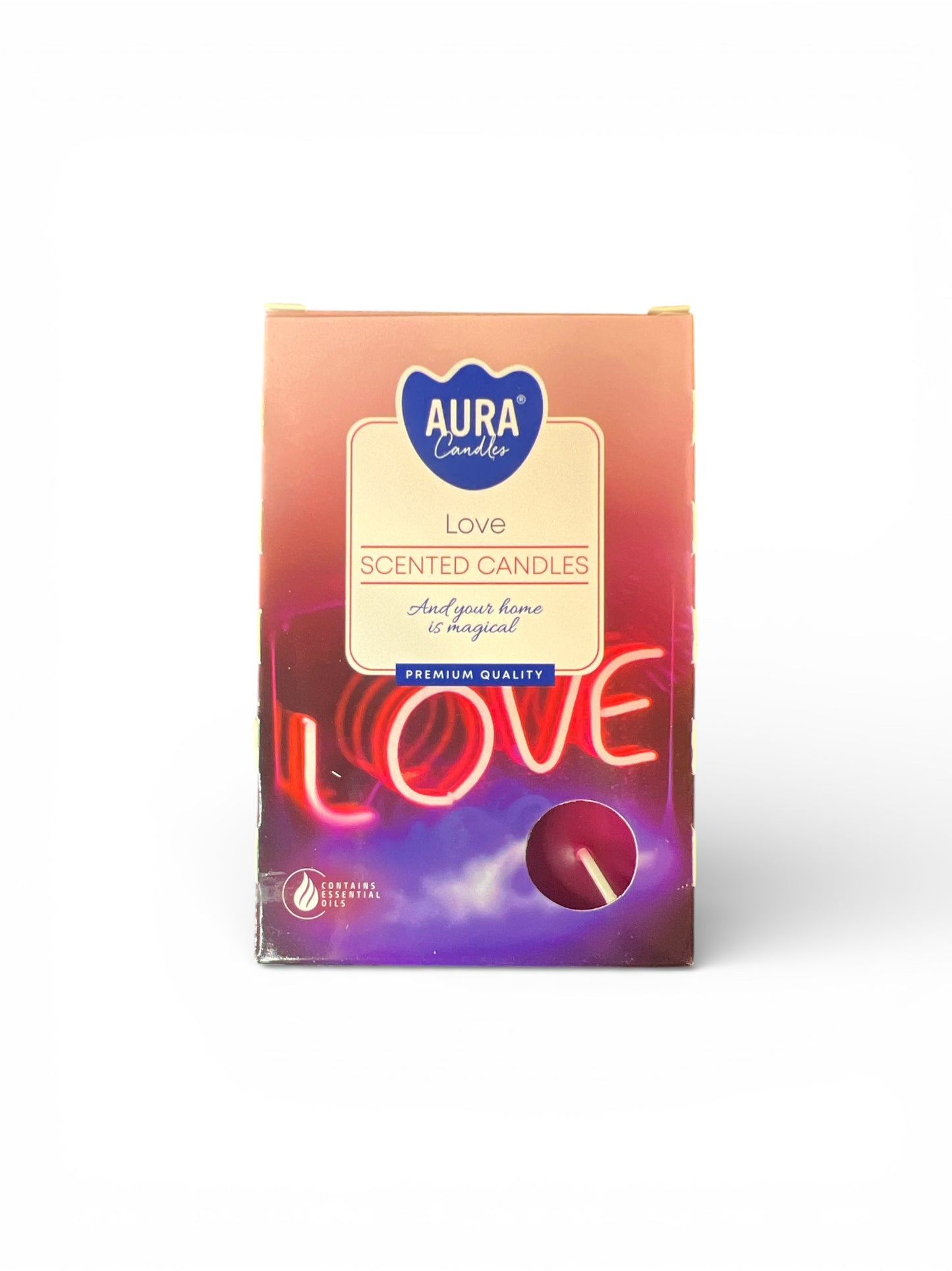 🕯️ Set de 6 velas de té perfumadas - Amor 🕯️