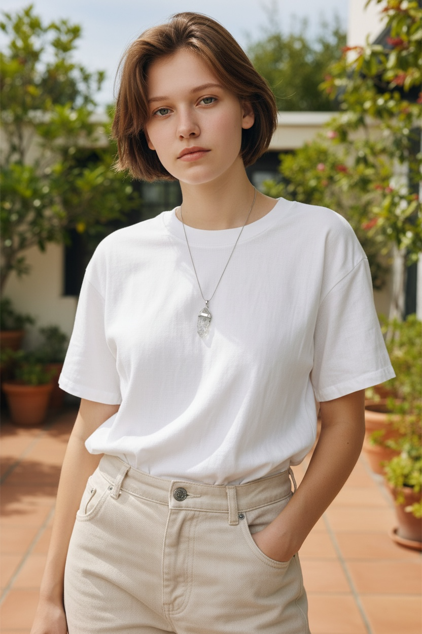 ❄️ Colgante de Cuarzo Hérkimer Grande en Plata de Ley 925 ❄️