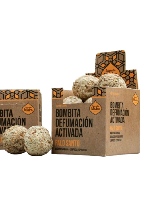 Bombita Defumación Activada Palo Santo (x8)