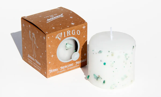 Vela Zodiaco Virgo ♍ – Orden, Claridad y Sanación Energética