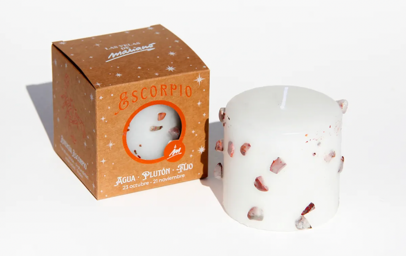 Vela Zodiaco Escorpio ♏ – Transformación, Fuerza y Protección