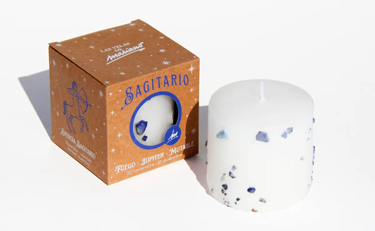 Vela Zodiaco Sagitario ♐ – Expansión, Sabiduría y Optimismo