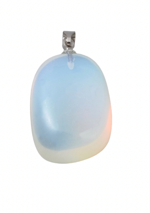 Colgante de opalina 🌙✨ – calma, intuición y luz suave