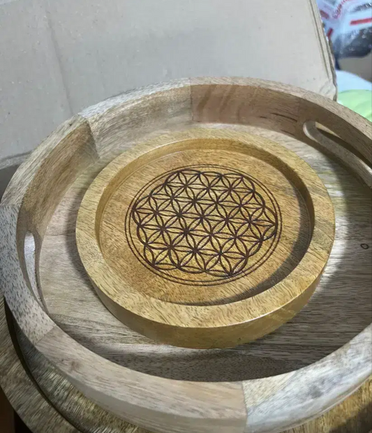 Bandeja de Consagración 15 cm – Flor de la Vida