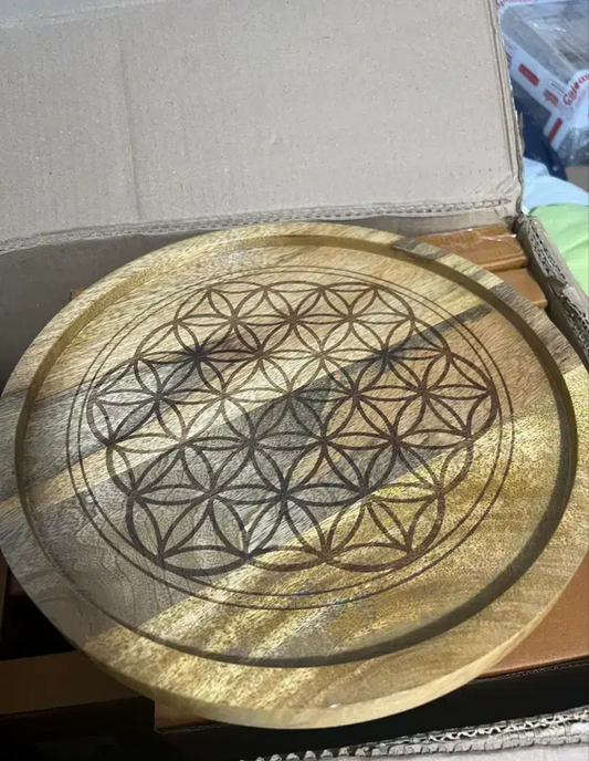 Bandeja de Consagración 30 cm – Flor de la Vida
