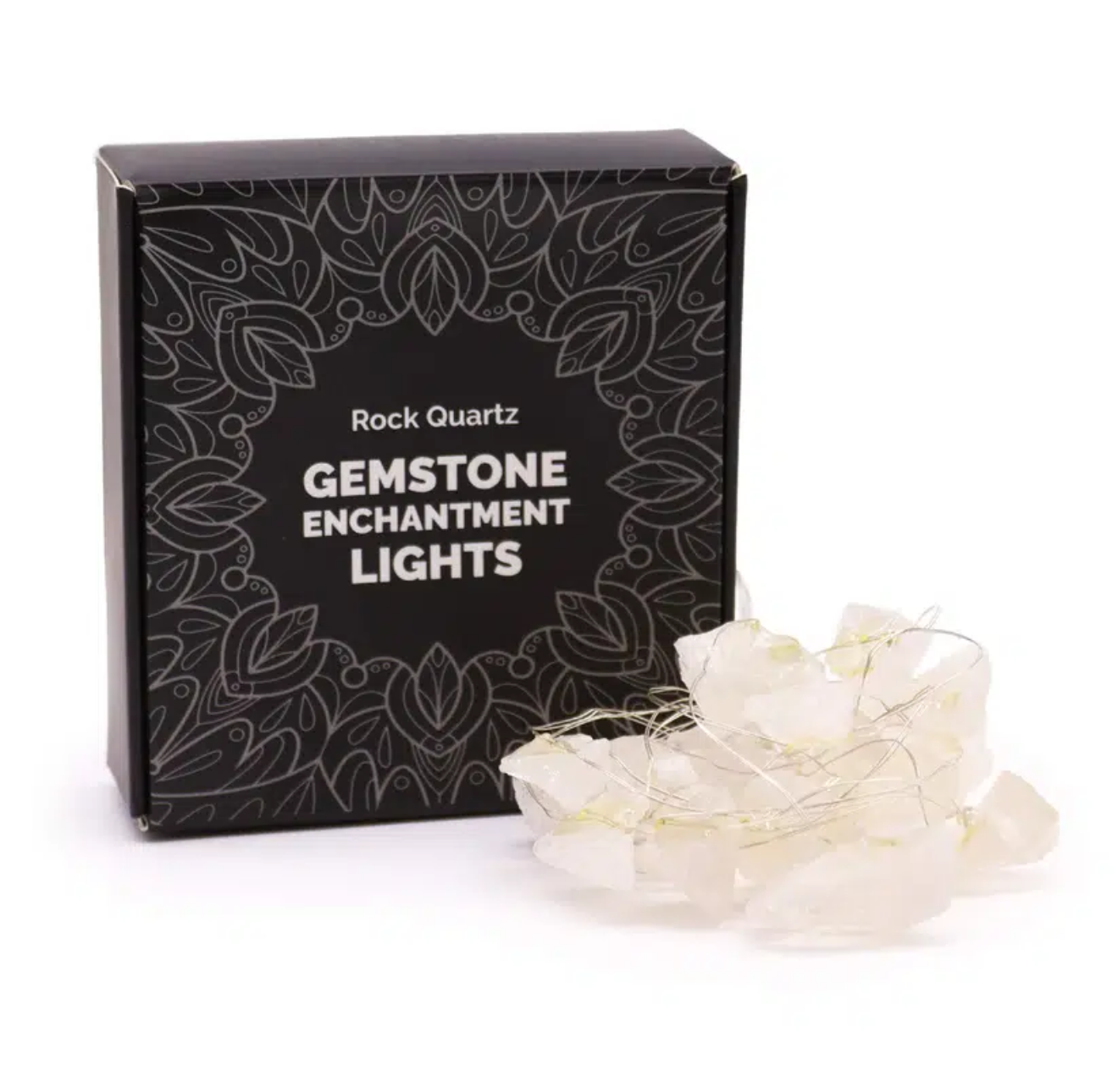 Luces Encantadas con Piedras Preciosas - Cuarzo de Roca (USB)