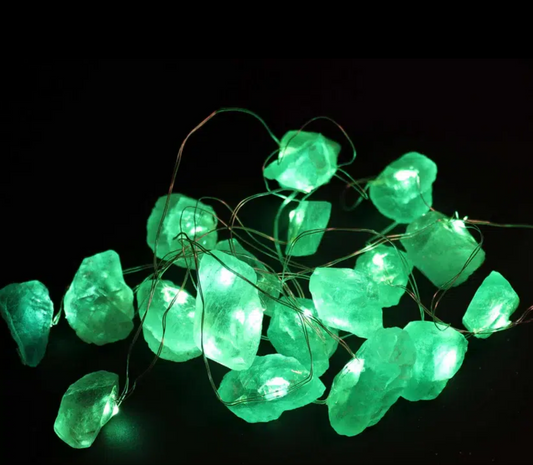 Luces Encantadas con Piedras Preciosas - Jade de Cristal (USB)