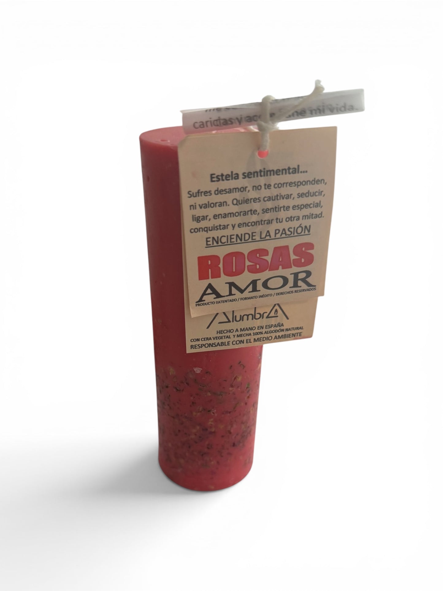 VELA ARTESANAL CON ROSAS – AMOR Y APERTURA