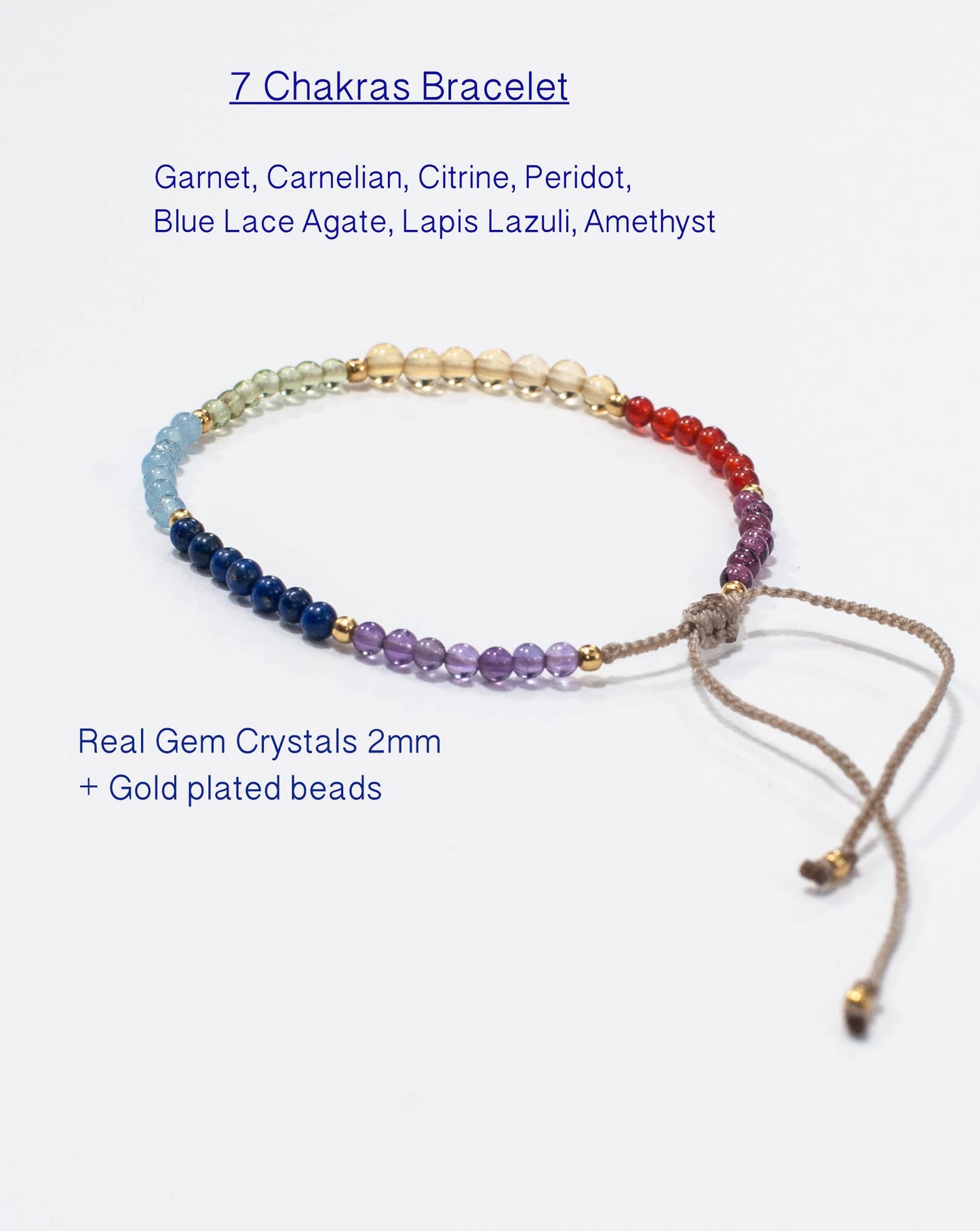 BALIPURA – PULSERA DE CRISTALES DE 7 CHAKRAS | ALINEACIÓN Y EQUILIBRIO ENERGÉTICO